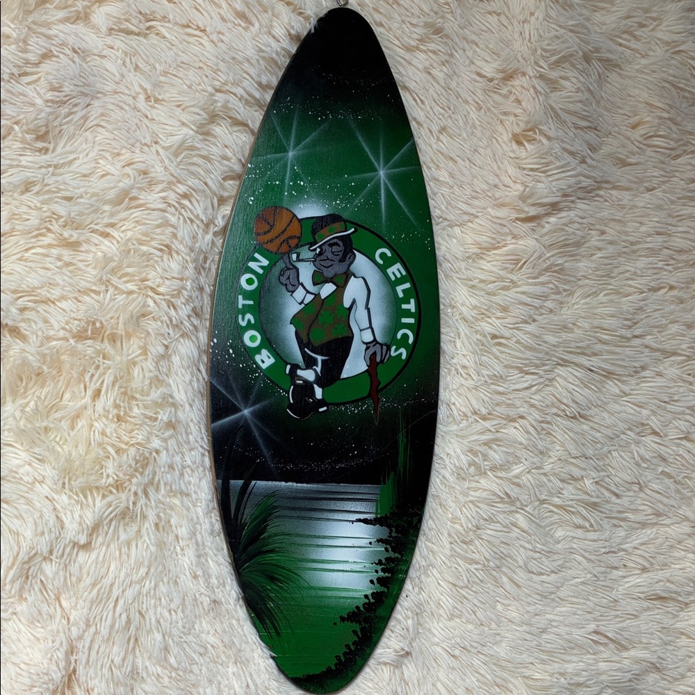 Boston Celtics Surfboard Art